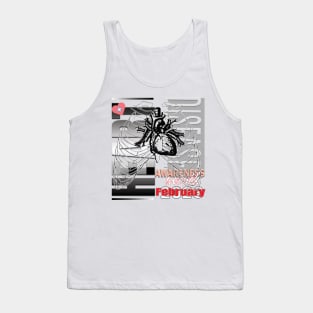 Heart disease awareness month Tank Top